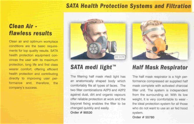 ماسک ایمنی تنفسی SATA Half Mask