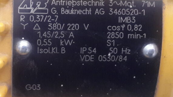 الکتروموتور سه فاز ATB مدل 71M (پایه‌دار - IMB3) — تصویر 2